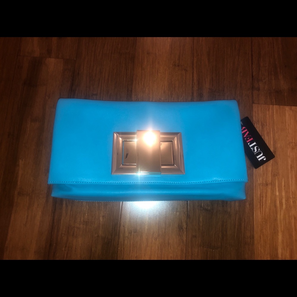Turquoise clutch